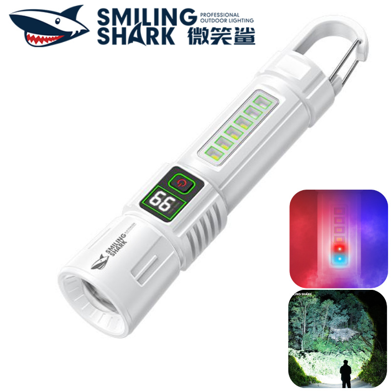 ไฟฉาย LED ชาร์จได้ COB แสงขาว Type-C 7 โหมดแสง กันน้ำ ใช้สำหรับแคมปิ้งและตกปลา SD5424