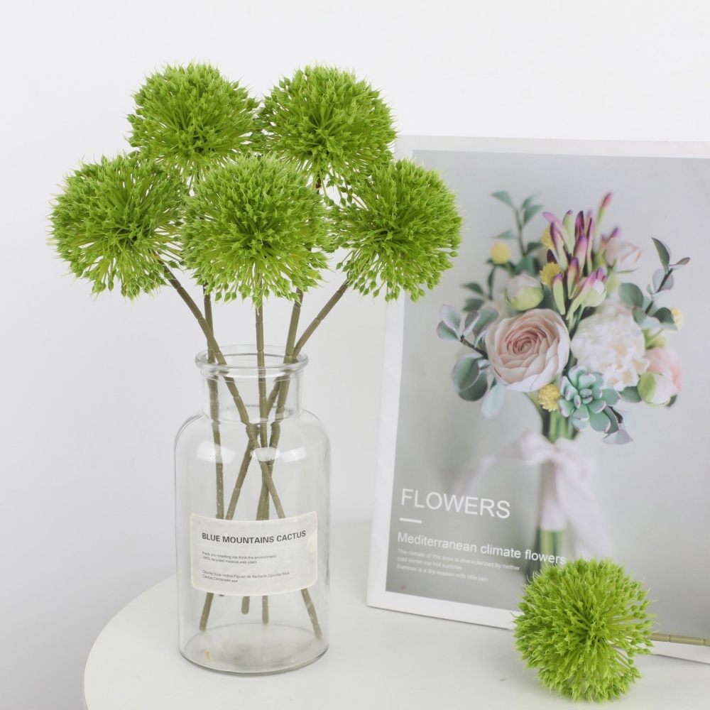 3PCS งานแต่งงาน Decor Dandelion ดอกไม้ประดิษฐ์ช่อดอกไม้เจ้าสาว Ball ไฮเดรนเยียพืชเครื่องประดับสําหรับ Party Home Table Decortion