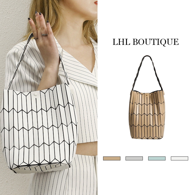 LHL BOUTIQUE กระเป๋าทรงถัง แฟชั่น ตะกร้าผัก ผู้หญิง กระเป๋าถือ สวยๆ ญี่ปุ่น