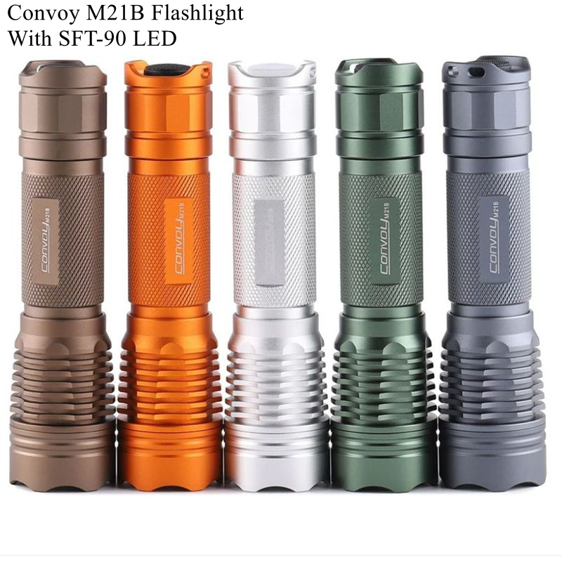 ไฟฉาย M21B ไฟ LED SFT-90 เหมาะสำหรับเดินป่าและแคมป์ปิ้งกลางแจ้ง