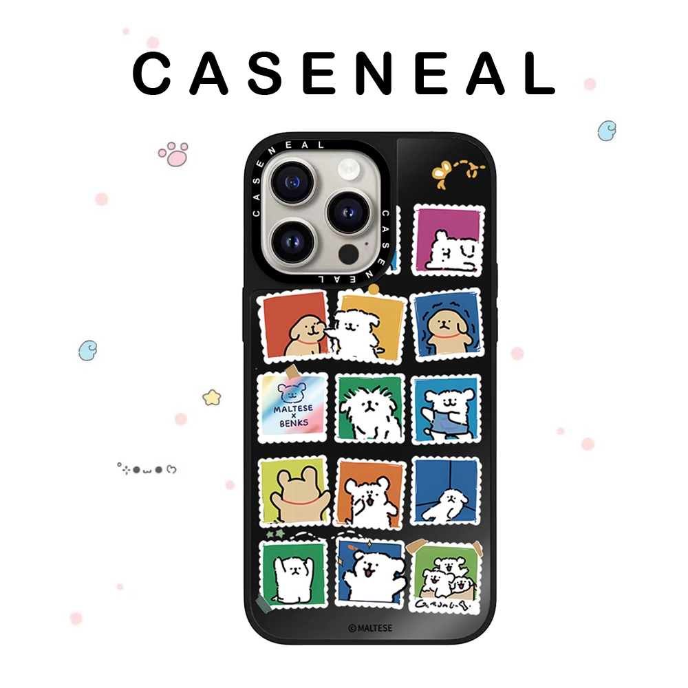 CASENEAL ตารางสุนัขคุณภาพสูงกระจกเคสโทรศัพท์เหมาะสําหรับiPhone 17ProMax 17pro 17 air 16promax 16 15promax 15 14promax 13 13Promaxแฟชั่นAnti Drop Hard Case