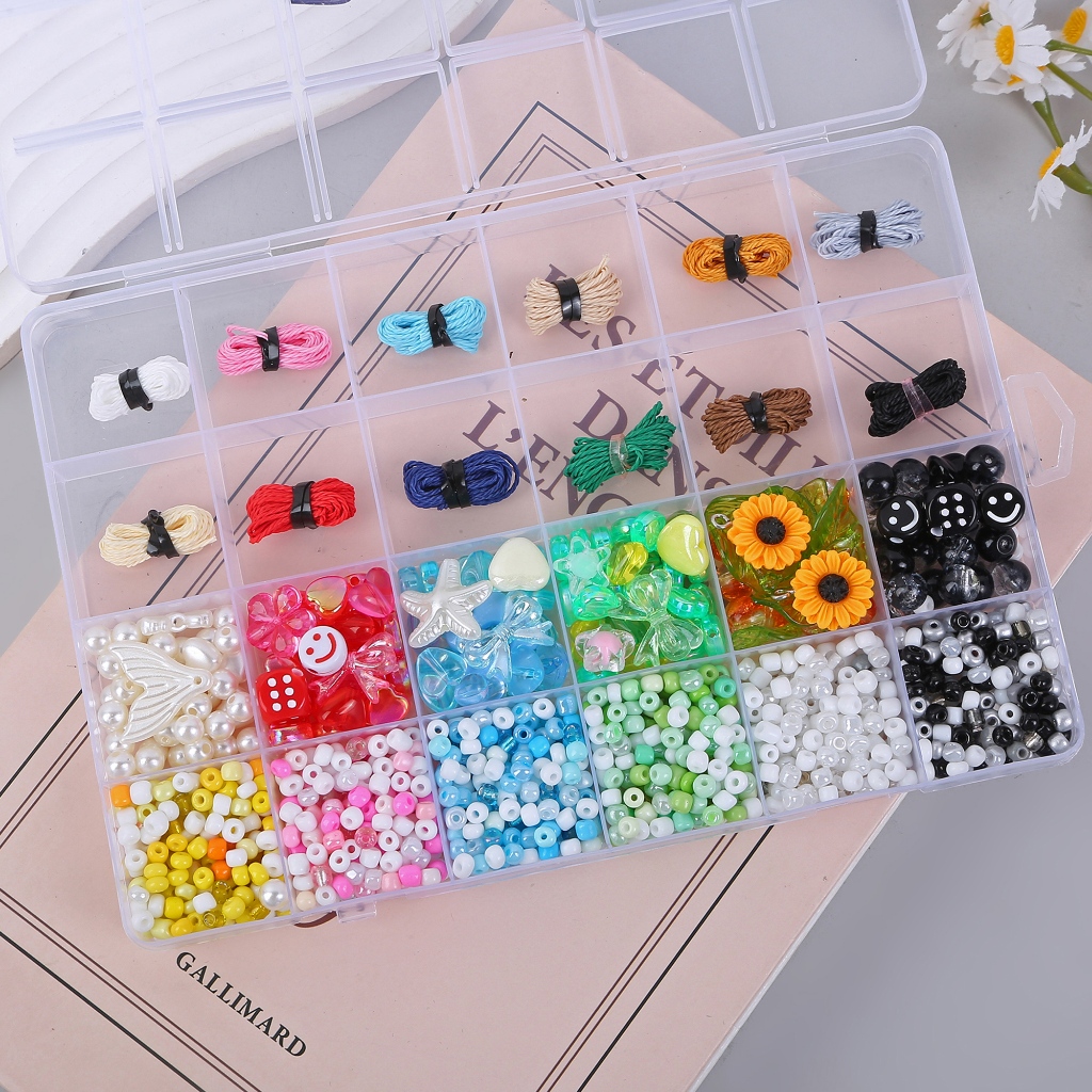 จี้สร้อยข้อมือยาว 3 เมตร พร้อมกล่อง มีหลายสีให้เลือก