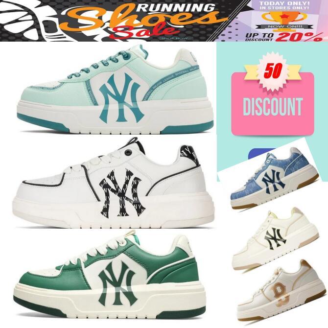 mlb big ball chucky รองเท้าผ้าใบผู้หญิง ผู้ชาย thailand new york yankees ny รองเท้าดํา