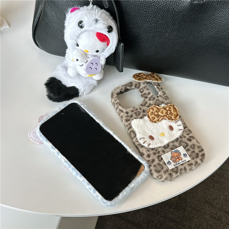 IPhone 17 Pro max 16 pro max เคสโทรศัพท์วัสดุสักหลาดลายแมวลายเสือดาว - รูปที่ 6