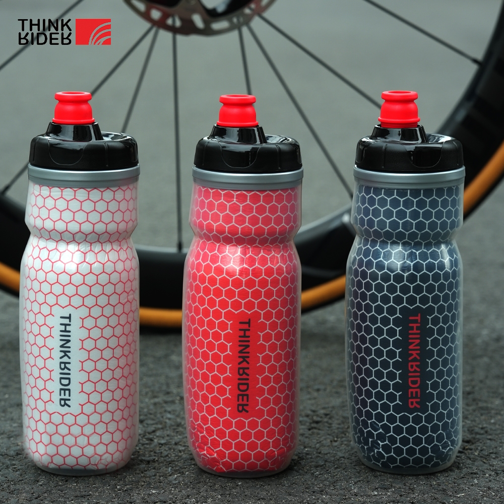 ThinkRider ขวดน้ําจักรยาน 620 มล./21 ออนซ์ขวดน้ําสําหรับปั่นจักรยานภูเขา PP5 ขวดป้องกันความร้อนและน้ําแข็งถ้วยกีฬากลางแจ้ง
