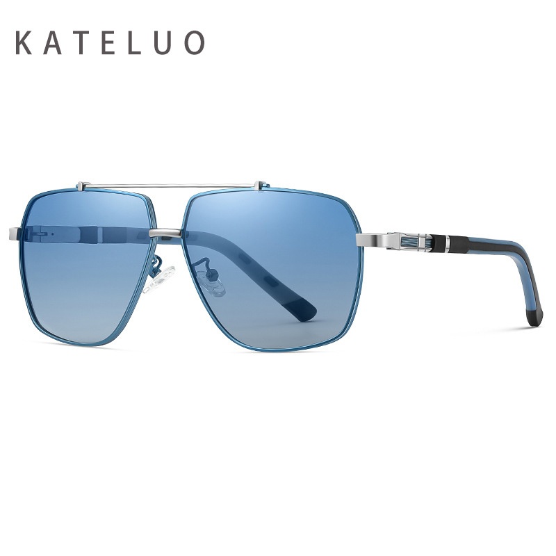 KATELUO แว่นกันแดดแฟชั่นบุรุษ UV400 แบบสแควร์ ป้องกันแสงจ้าขณะขับรถ ZK2106