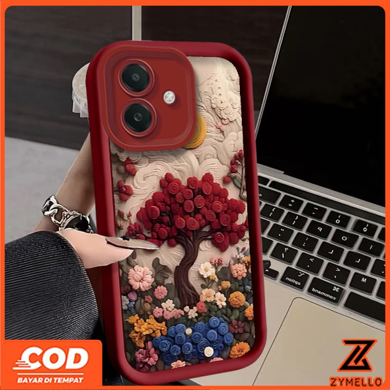 เหมาะสําหรับ OPPO A5i A6 PRO A5X A5 5G A3 A3X A18 A17 A60 A38 A79 A3 Pro A57 A77S A58 A7 A5S A12 F9 Pro A78s A17K กรณี TPU ปักภูเขาที่สวยงาม