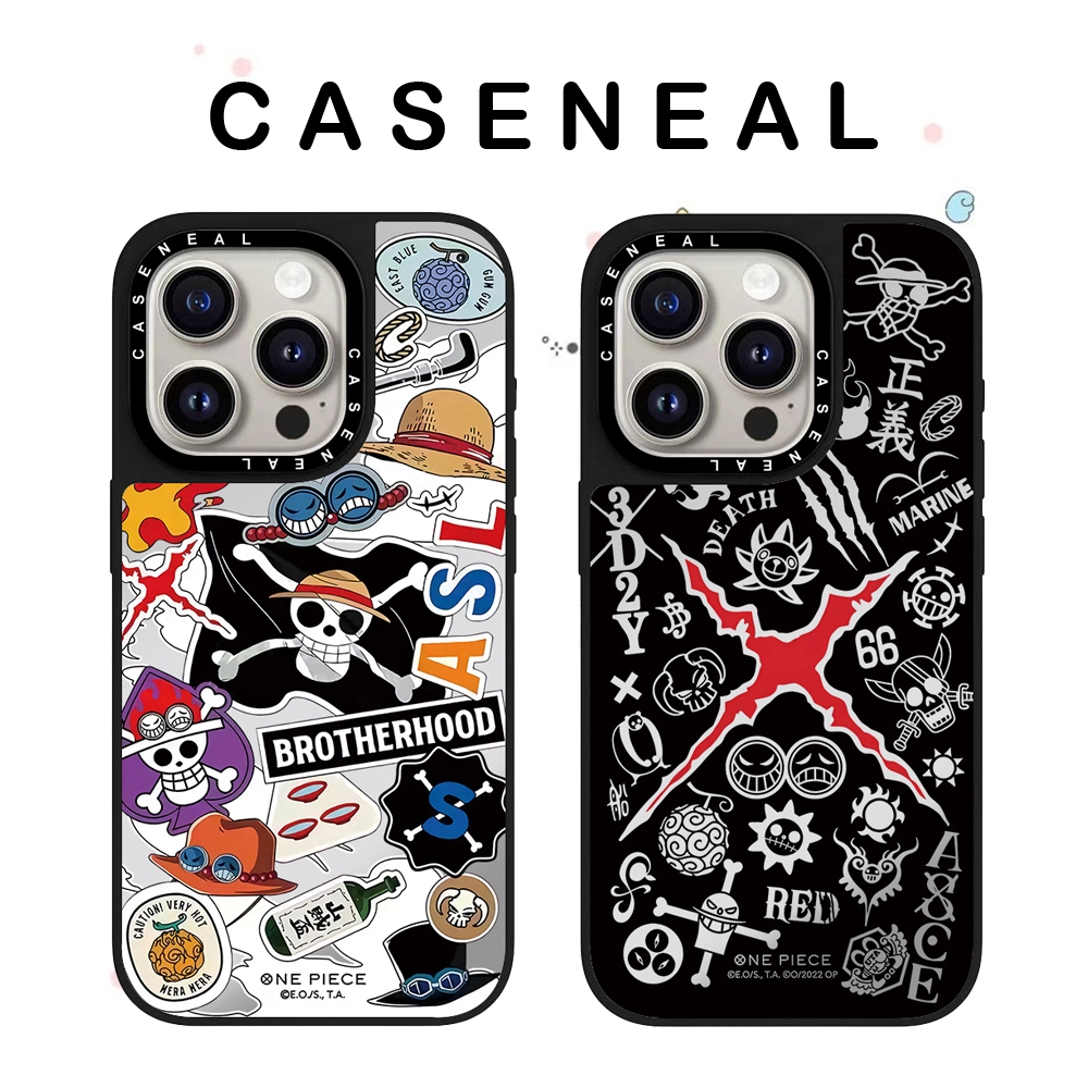 CASENEAL การ์ตูนและอะนิเมะคุณภาพสูงกระจกเคสโทรศัพท์เหมาะสําหรับiPhone 17ProMax 17pro 17 air 16promax 16 15promax 15 14promax 13 13Promaxแฟชั่นAnti Drop Hard Case