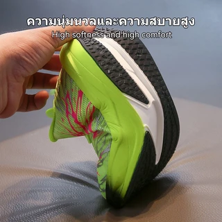 รองเท้ากีฬาสำหรับเด็ก น้ำหนักเบาทราบอากาศดี มีตาข่ายระบายอากาศ เหมาะสำหรับเด็กชายและเด็กหญิง
