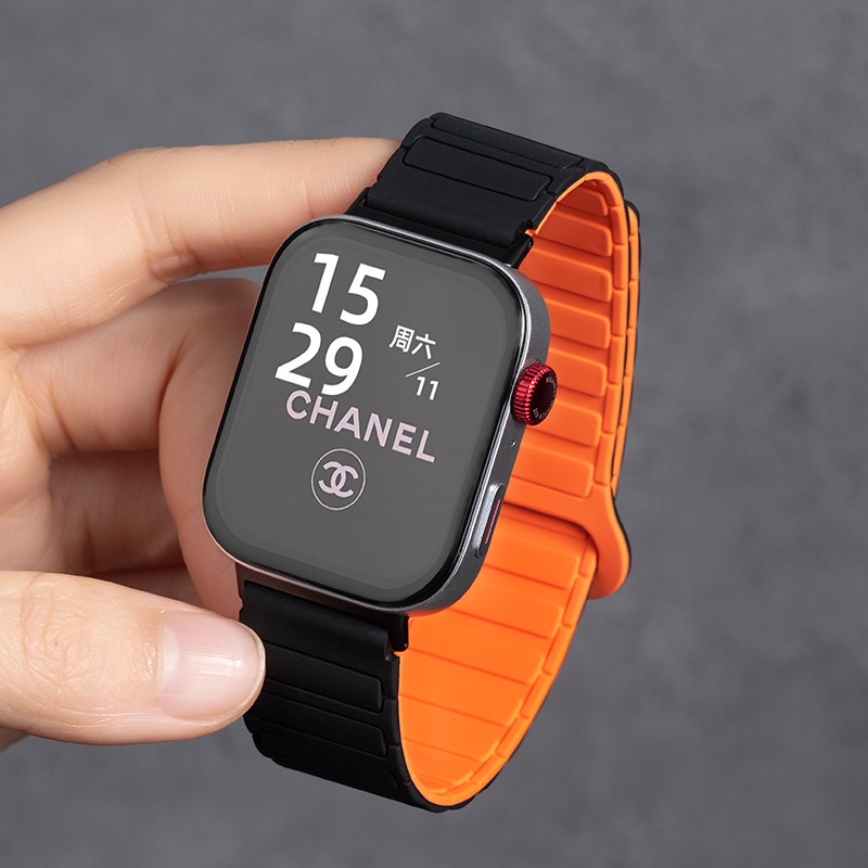 สําหรับ Huawei Watch Fit SE/1/2/3/4/4Pro Magnetic Loop สายซิลิโคนกันน้ํากีฬาใช้งานง่าย - รูปที่ 2