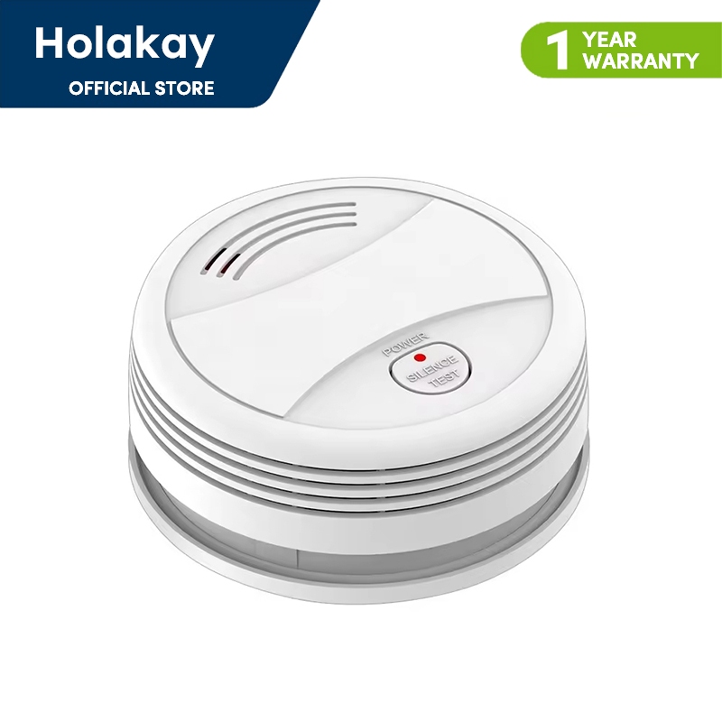 Holakay Tuya WIFI Fire Smoke Detector ระบบสัญญาณเตือนภัยความปลอดภัยสําหรับสวนควัน House Home Office 