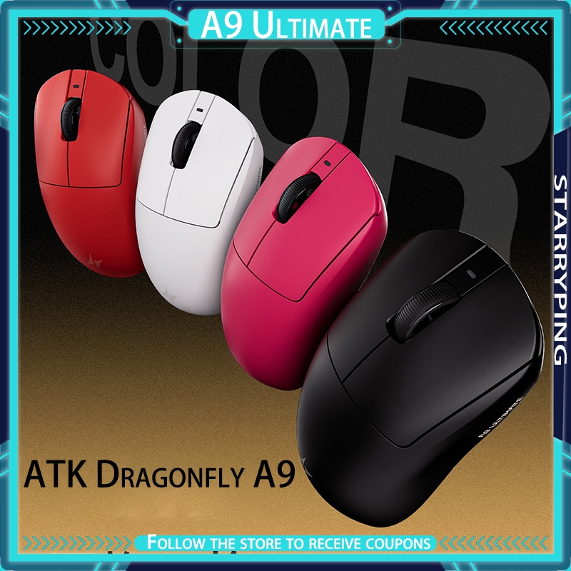 ATK Dragonfly A9 Ultimate ATK A9 ULTRA MAX เมาส์ไร้สาย PAW33795/3950 8K เมาส์สําหรับเล่นเกม