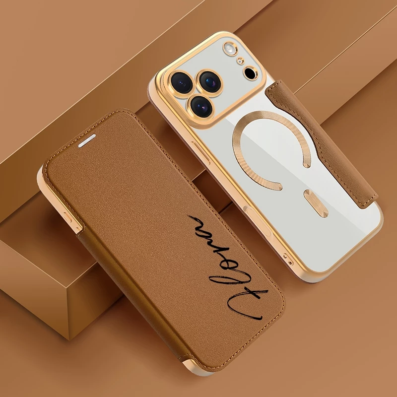 ออกแบบชื่อหนังเนื้อพลิกเคสโทรศัพท์สําหรับเคสไอโฟน17 pro max 14 16 pro max 13 pro 12 11 15 promax