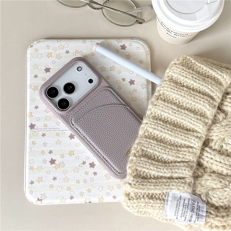 หรูหราสีทึบหนังกรณีโทรศัพท์สําหรับ ไอโฟน 11 12 13 14 15 16 17 มือโปร สูงสุด อากาศ ธุรกิจบัตรกระเป๋าสตางค์ฮาร์ดป้องกันปกหลัง - รูปที่ 4