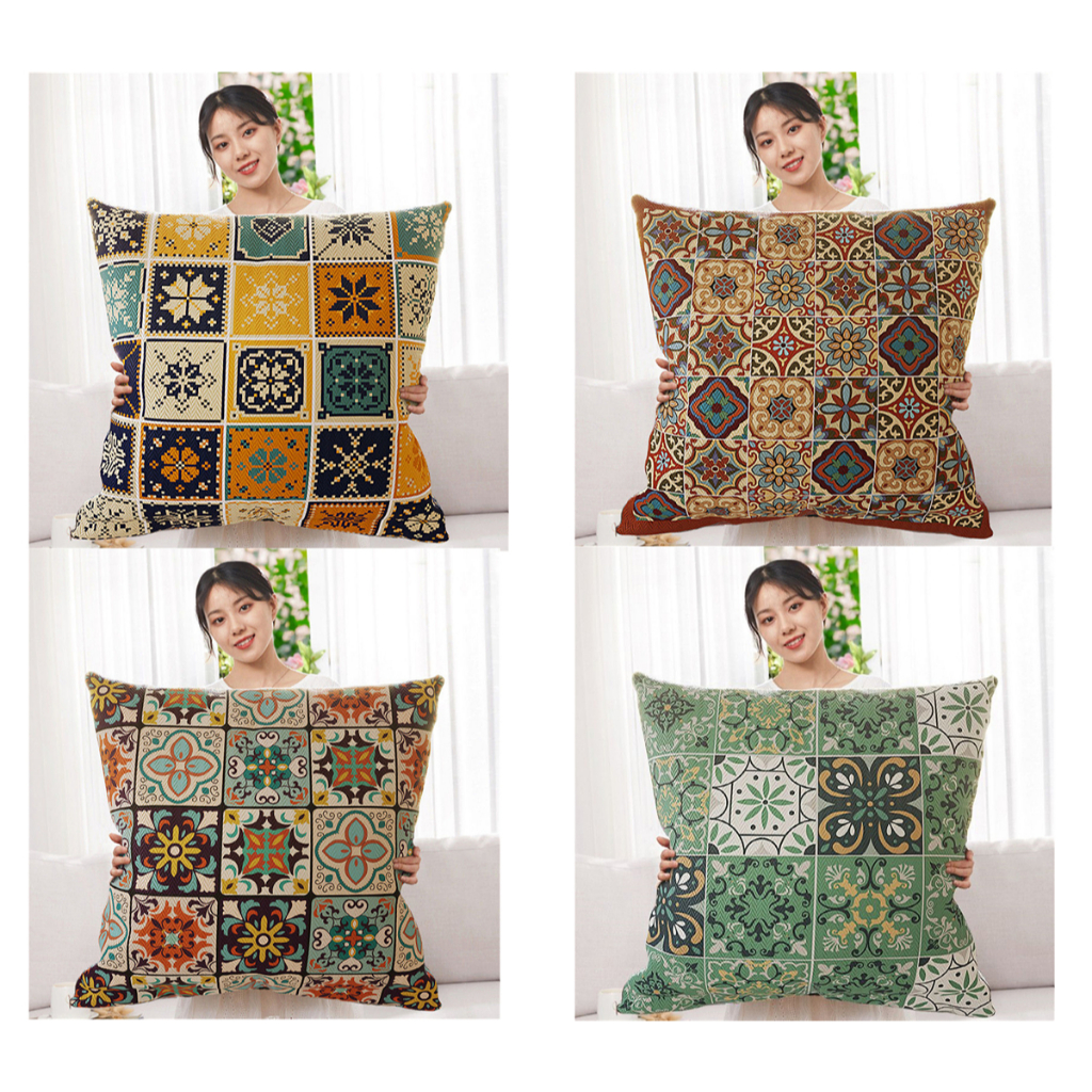 Geometric ปลอกหมอนขนาดใหญ่ 7070.6565.6060.5555.5050.45 45.4040.ตกแต่งบ้านโซฟาผ้าปูที่นอนปลอกหมอนอิง.
