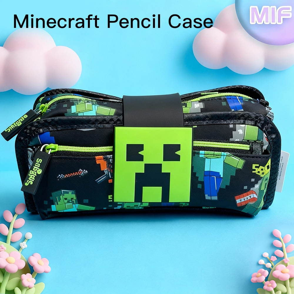 Minecraft Series กล่องดินสอยอดนิยม MC กระเป๋าสตางค์รอบเกมอุปกรณ์การเรียนของขวัญ ราคา ถูกที่สุด ดีลบีเคเค