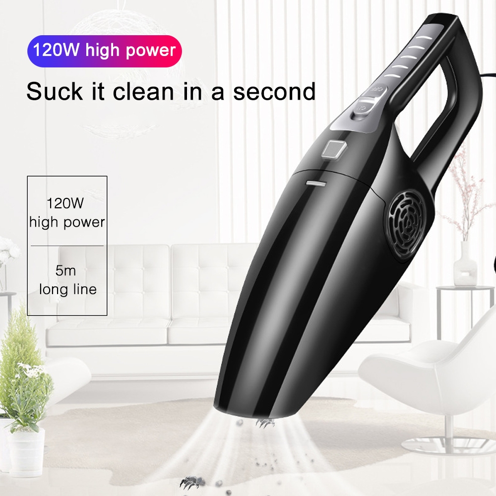 INSMART 120Wเครื่องดูดฝุ่นในรถ Wet&Dry เอนกประสงค์ใช้ได้ทั้ง เป่า/ดูด/ปั๊ม3in1 ที่ดูดฝุ่นในรถ