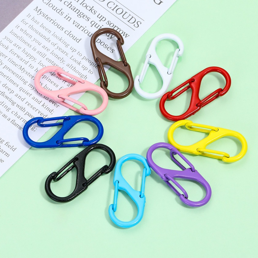 5-10Pcs S ปรับหัวเข็มขัดโซ่หัวเข็มขัดโลหะเข็มกุญแจ DIY สั้นหัวเข็มขัดอุปกรณ์เสริม