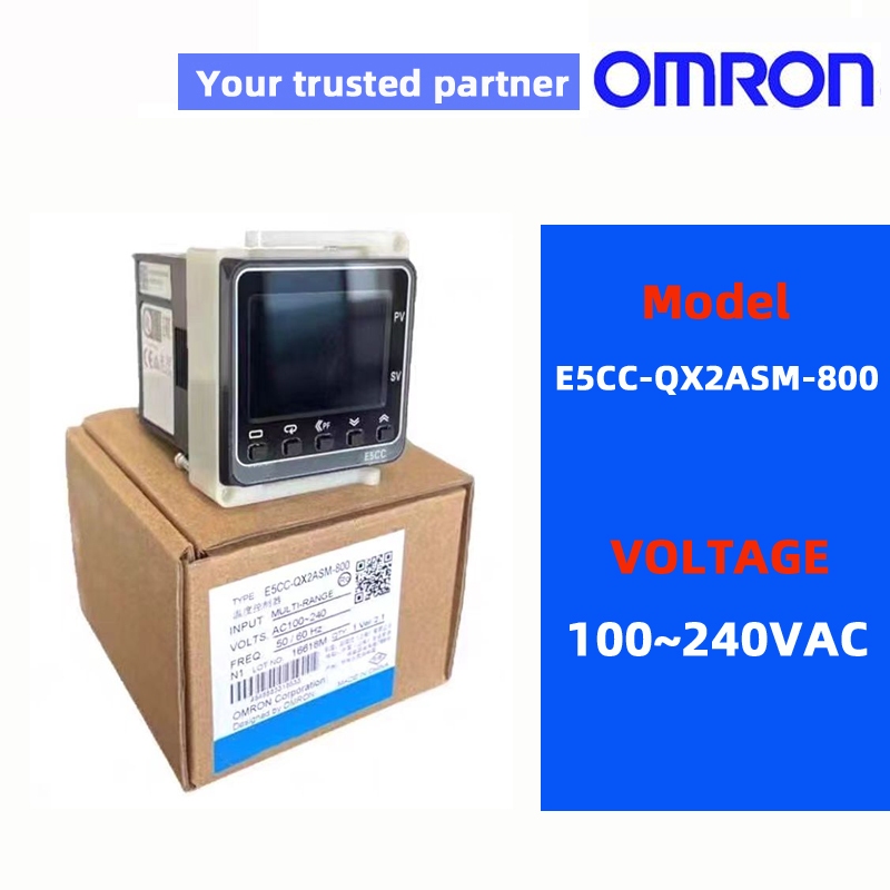 OMRON E5CC-RX2ASM-800 E5CC-QX2ASM-800 เครื่องควบคุมอุณหภูมิแบบดิจิตอล