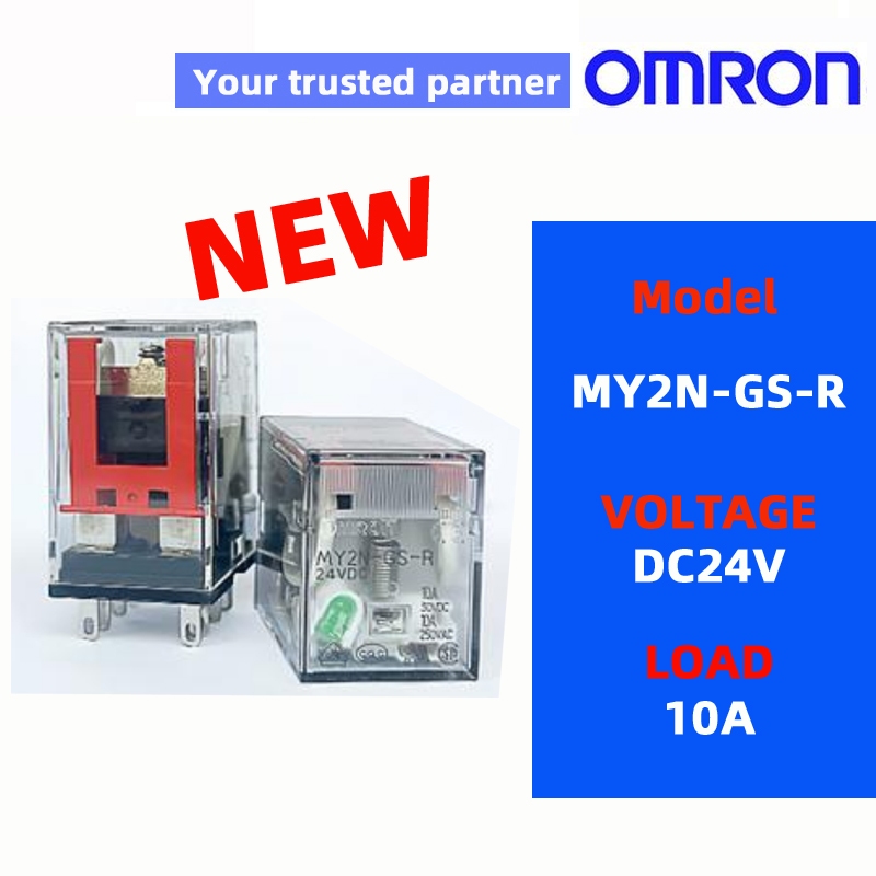 รีเลย์ OMRON ดั้งเดิม MY2N-GS MY4N-GS MY2N-GS-R MY4N-GS-R DC12V DC24V AC220V AC110V 8pin 14pin รีเลย