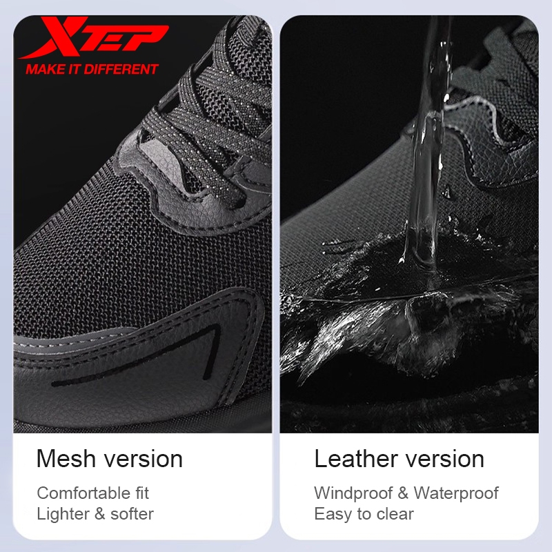 XTEP Easy Run รองเท้าออกกำลังกายและเดินทางประจำวัน ระบายอากาศด้วยตาข่าย กันลื่น ทนต่อการสึกหรอ — صورة 2