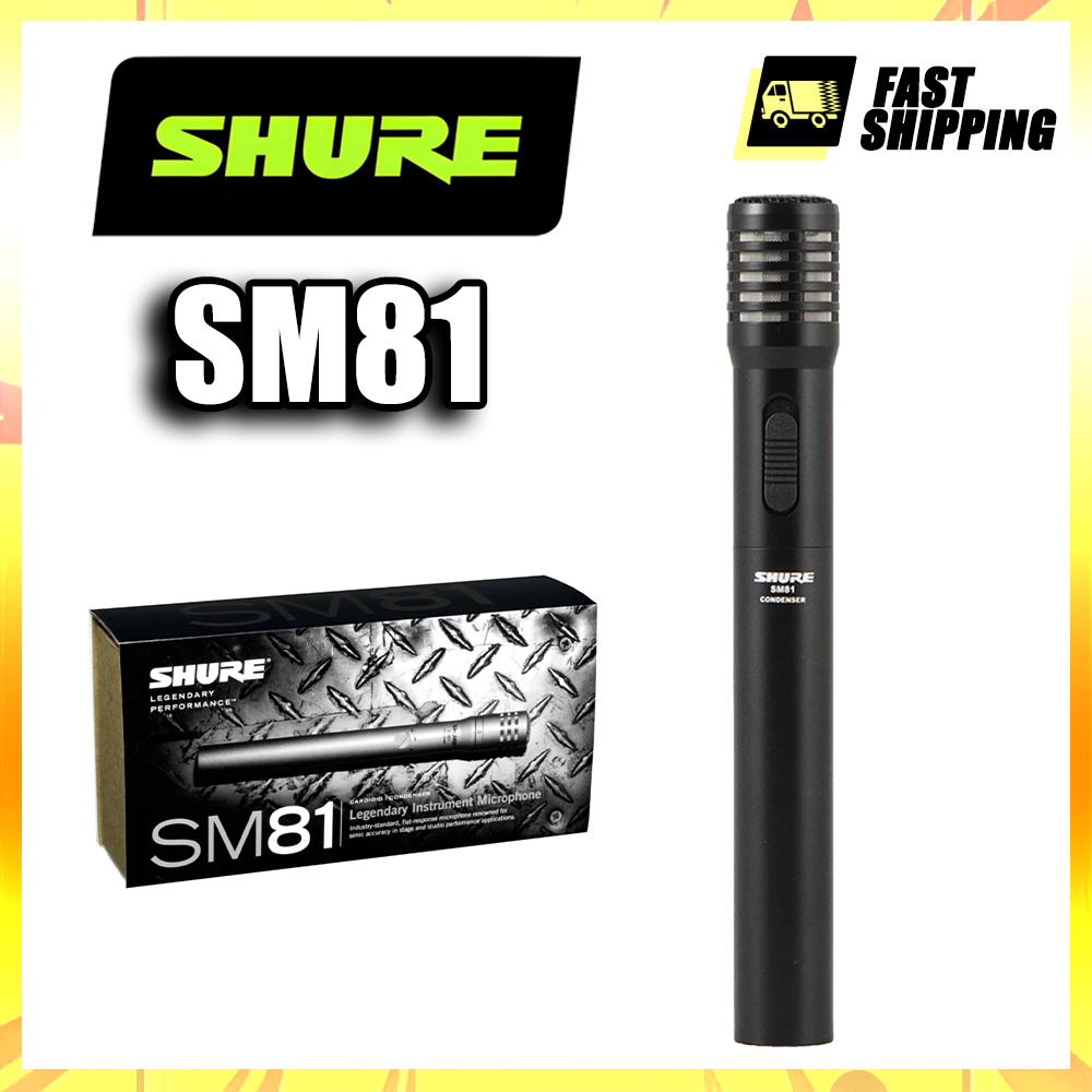 Schul SM81 ไมโครโฟนเครื่องมือคอนเดนเซอร์ Cardioid สําหรับกีตาร์ เปียโน และ Cymbals