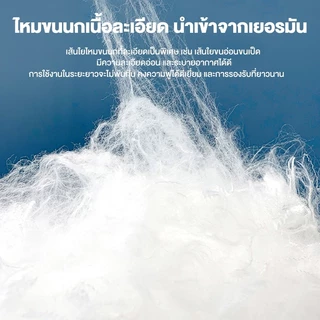 BlueWhite หมอน หลับสบาย แก้ปวดคอ หมอนรองนอนกันไรฝุ่นหนา