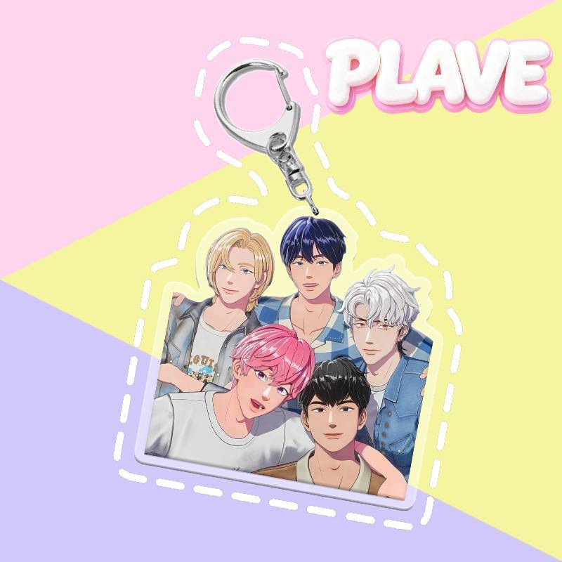 PLAVE พวงกุญแจอะคริลิค KPOP กระเป๋าตกแต่งจี้พวงกุญแจ