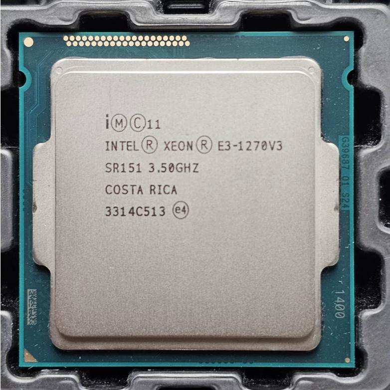 YZX Xeon E3-270 v3 E3 1270 v3 E3 1270v3 3.5 GHz Quad Core แปดเธรด CPU โปรเซสเซอร์ 80W LGA 1150
