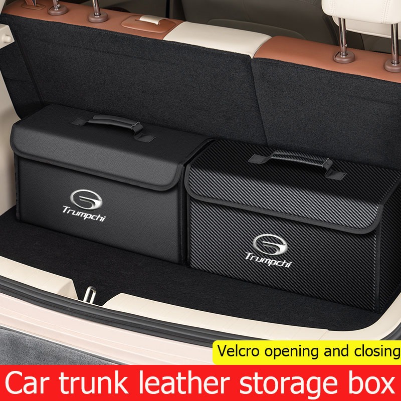รถTrunk Organizerขนาดใหญ่ความจุอเนกประสงค์เครื่องมือPUหนังพับกระเป๋าสําหรับTrumpchi GAC Empow J11 J1