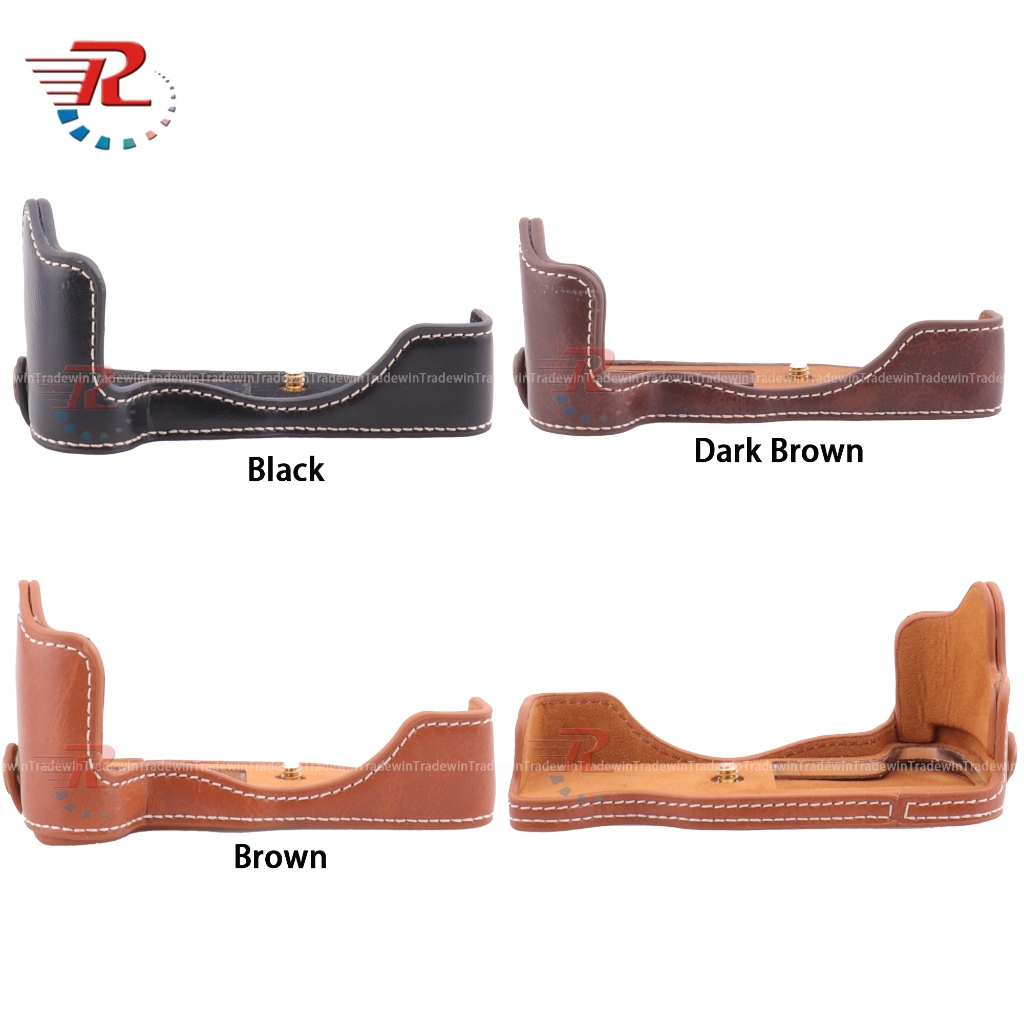 กระเป๋ากล้องหนังครึ่งเคสสําหรับกล้อง Canon EOS M6II M6 Mark II M6