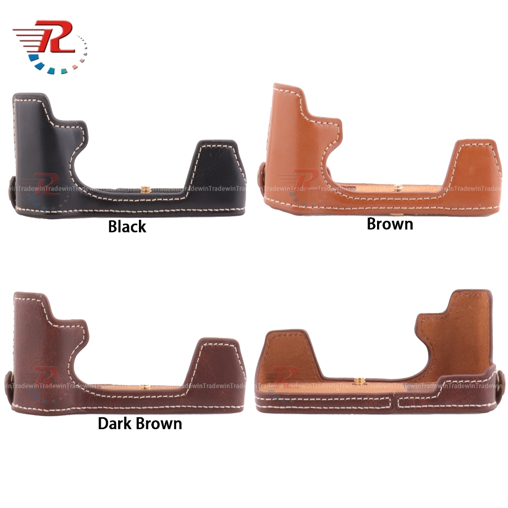 กระเป๋ากล้องหนังครึ่งเคสสําหรับกล้อง Olympus EM5II EM5 Mark II