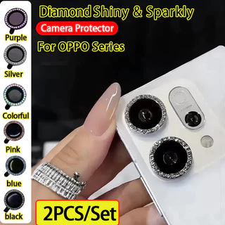 ฟิล์มกล้อง OPPO Reno 13F 14F 15F 16F 12 13 14 13 14 15 16 Pro Max 5G ฟิล์มกล้อง ฟิล์มกันรอยกล้อง กลิตเตอร์ สําหรับ เลนส์ใส กระจกป้องกัน สําหรับ ฝาหลัง