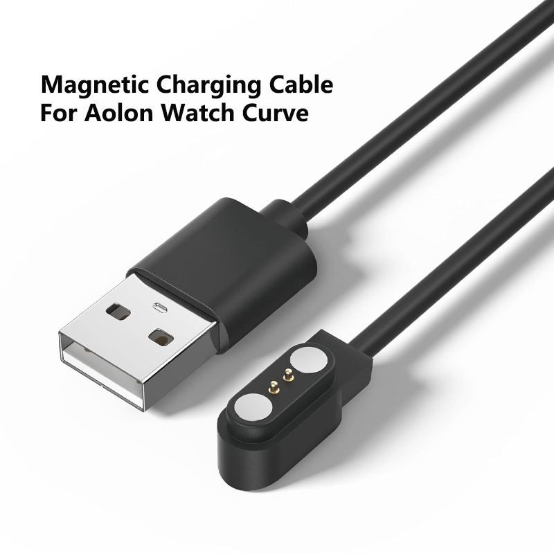 สายชาร์จแม่เหล็ก 2 ขาสําหรับ Aolon Watch Curve 1 Replacement สายชาร์จนาฬิกาอัจฉริยะ