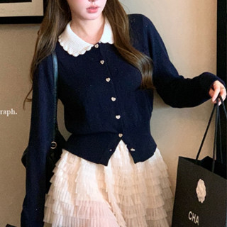 สเวตเตอร์ถักสีเทาแขนยาว สำหรับฤดูเย็น และเหมาะสวมใส่ในอากาศห…