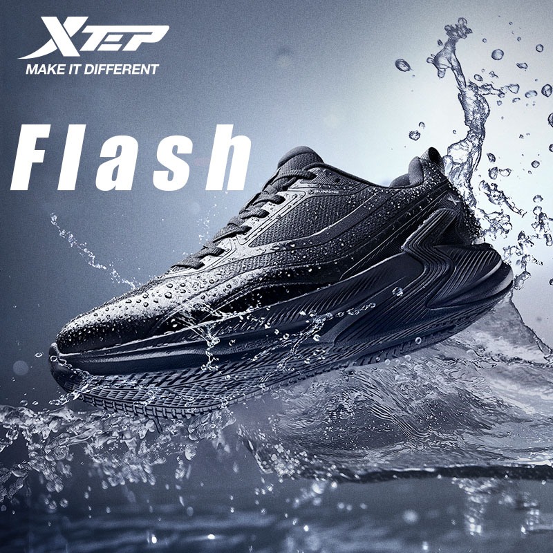 XTEP Flash แฟลชผู้ชายรองเท้าวิ่ง2025ฤดูหนาวลื่นกันกระแทกตาข่ายระบายอากาศน้ําหนักเบาสบายจ๊อกกิ้งผู้หญิงรองเท้าผ้าใบ