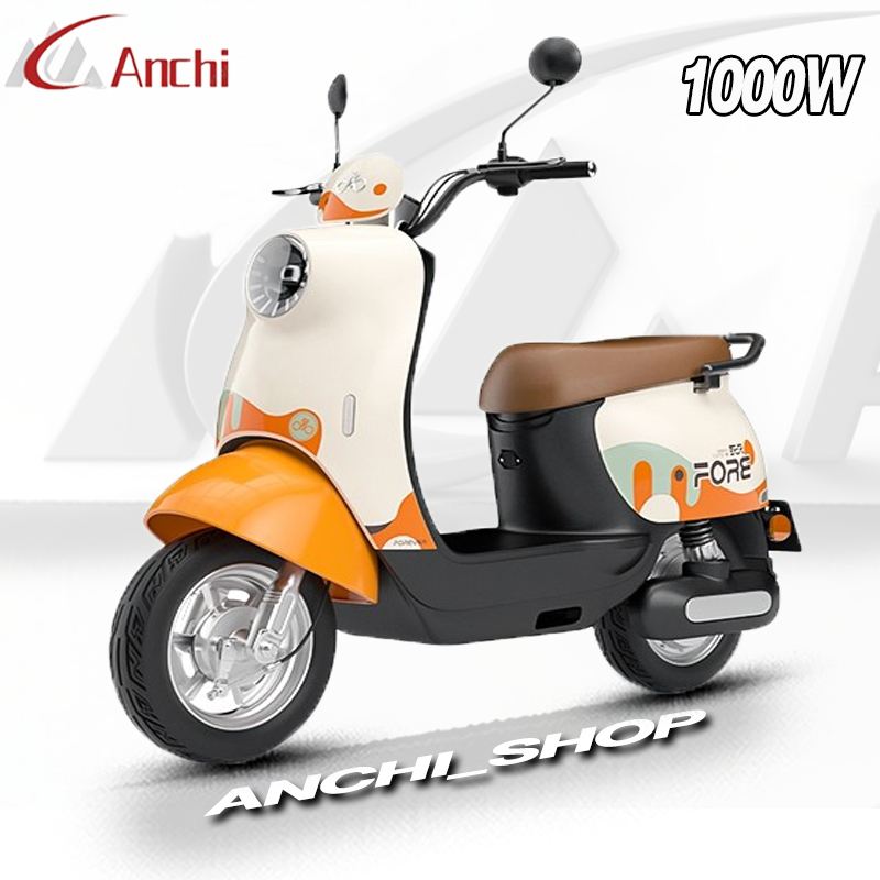 Anchi จักรยานไฟฟ้า 48V20A  แบริ่ง250KG รถจักรยานยนต์ไฟฟ้า 1000W หน้าจอ LCD ช่องเก็บของขนาดใหญ่พิเศษ