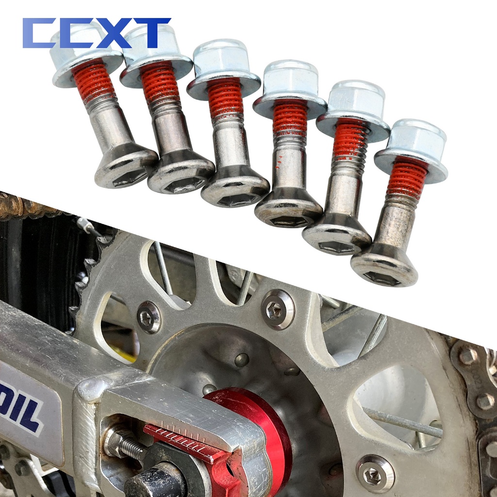 Ccxt ชุดน็อตสกรูโซ่รถมอเตอร์ไซค์ M8*25 สําหรับ CRF CR YZF YZ RMZ DMZ KXF KX KLX EXC