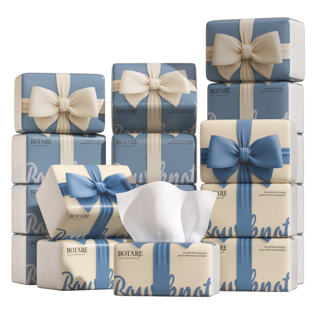 [ 40ห่อ ] Botare ดีลักซ์ คอมฟอร์ท กระดาษทิชชู่ หนา 4 ชั้น 400 แผ่น - รูปที่ 2