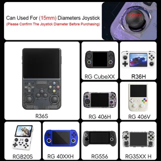 2 ชิ้น การ์ตูน ซิลิโคนนุ่ม อนาล็อก จอยสติ๊กฝาครอบ เคส สำหรับ R36S R36H RG35XX H RG40XX H R36 PRO K36 ตัวควบคุมเกม อุปกรณ์เสริม