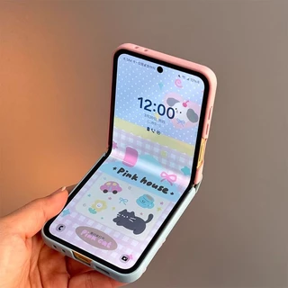 เคสโทรศัพท์ เข้ากันได้กับ Samsung Z Flip 5 Z Flip 6 Z Flip 7 Z Flip 8 เคสโทรศัพท์บางเฉียบ, สัมผัสสบาย, กันฝุ่น, กันกระแทก, การป้องกันหน้าจอเต็มรูปแบบ, พร้อมแหวน, เหมาะสำหรับ Z Flip 5 Z Flip 8 Z Flip 6 และ Z Flip 7 FE