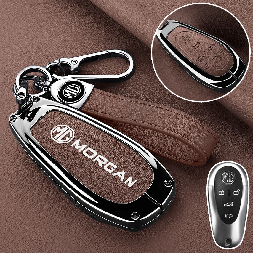 เคสกุญแจรีโมทรถยนต์ สําหรับ MGS5 EV X+ V+ ของแต่งรถยนต์ พวงกุญแจ กระเป๋ากุญแจ MG S5 EV