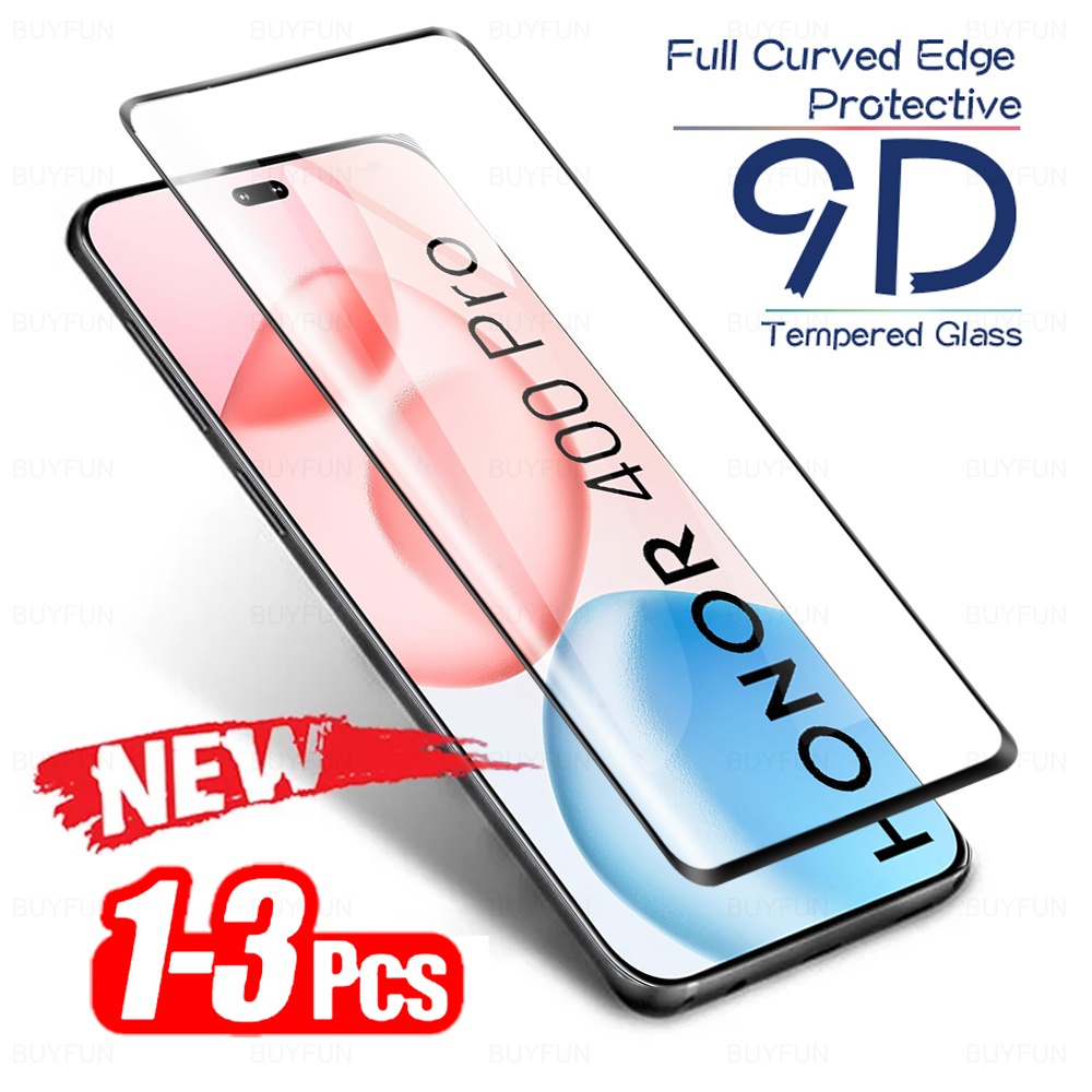 คลุมทั้งหมดกันกระแทกกระจกนิรภัยป้องกันหน้าจอสําหรับ Honor 400 300 Ultra 100 200 Pro Honor400 Lite 200 สมาร์ท 5G ฟิล์มความละเอียดสูง Anti-knock สนับสนุนลายนิ้วมือปลดล็อค
