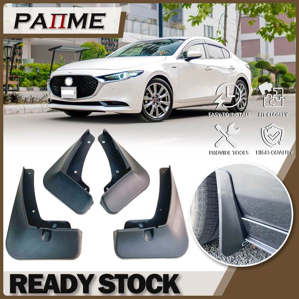 รถ Mud FlapsสําหรับMazda 3 M3 Axelaซีดาน 2019 2020 2021 2022 2023 Mudflaps Splash Guards Fender Mudg