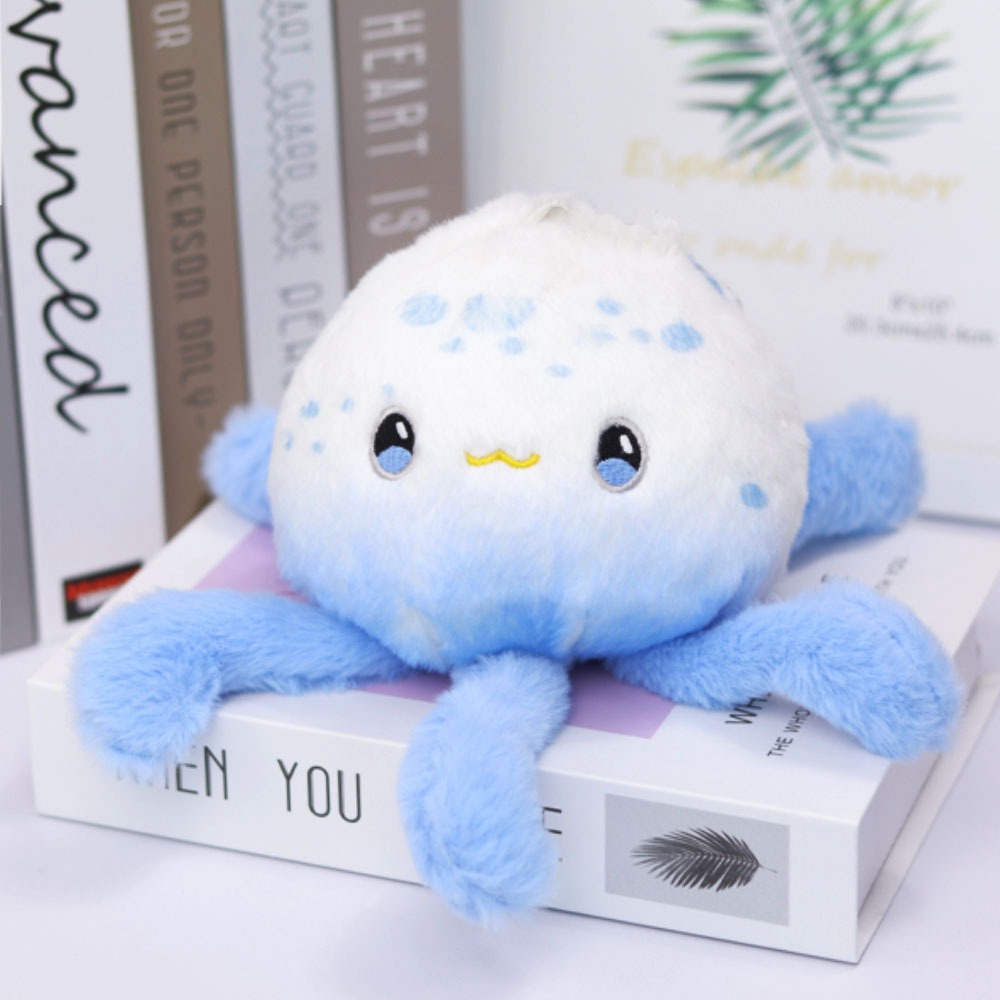 Jelly fish พวงกุญแจน่ารัก DIY พวงกุญแจเครื่องประดับแมงกะพรุนยัดไส้ Plush Party Favor ตกแต่งสําหรับเด