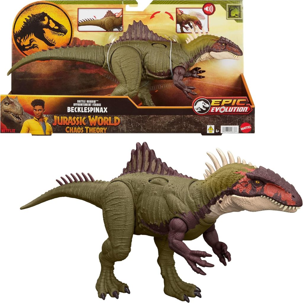 Jurassic World Chaos Theory Battle Roarin Becklespinax ไดโนเสาร์ Action Figure ของเล่น, Rampage Head