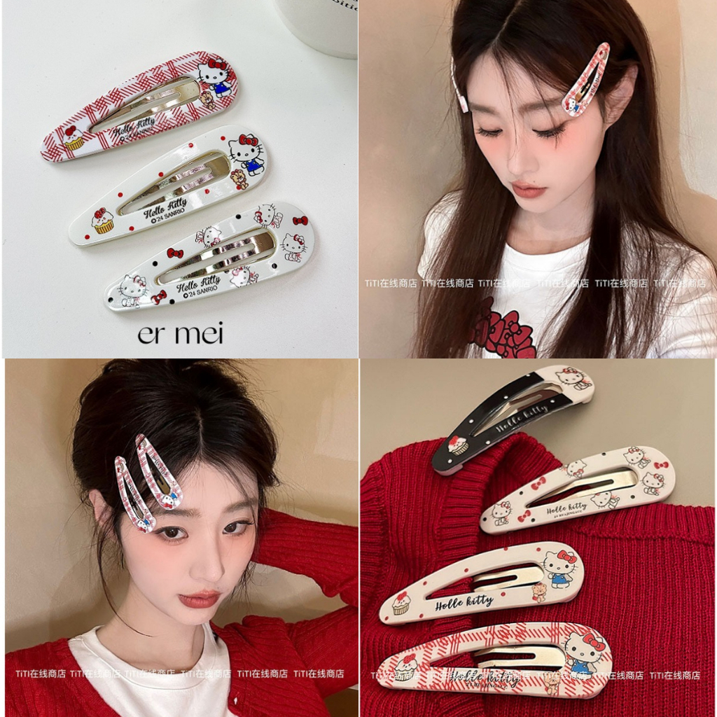 กิ๊บติดผม Hello Kitty Water Drop BB น่ารัก ใช้ได้ทุกวัน