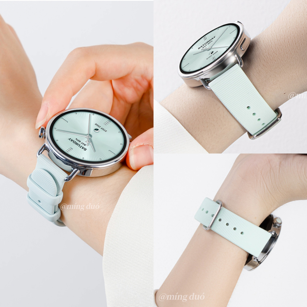 เหมาะสําหรับ Huawei WATCH gt6 (41 มม.) GT5/GT4 สายรัดซิลิโคนอ่อนนุ่ม 18 มม. สายรัดข้อมือกีฬา Xiaomi WATCH s4 (41 มม.)