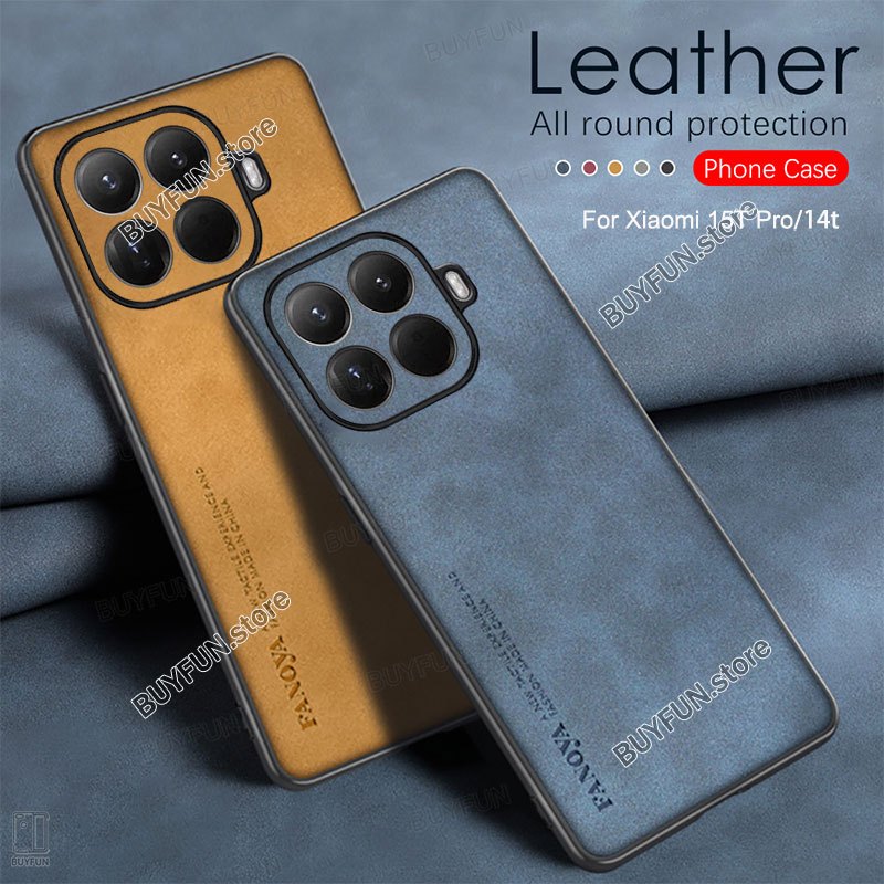 YBCG Leather Camera Protection Case For Xiaomi Mi 15T Pro 6.83" 5G mi15tpro 2506BPN68G mi15t 25069PTEBG mi15 T t15pro 14t 13t TPU Bumper Shockproof Shell