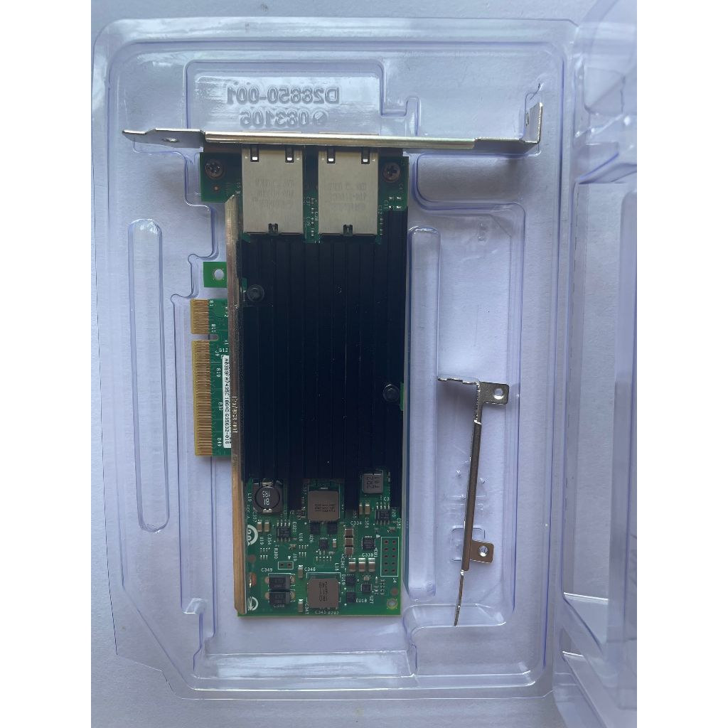 [สต๊อกพร้อม] intel X540-T2 สไตล์เดียวกันรุ่น DELL K7H46 พอร์ตคู่ 10G การ์ดเครือข่ายพอร์ตไฟฟ้า 10G กา